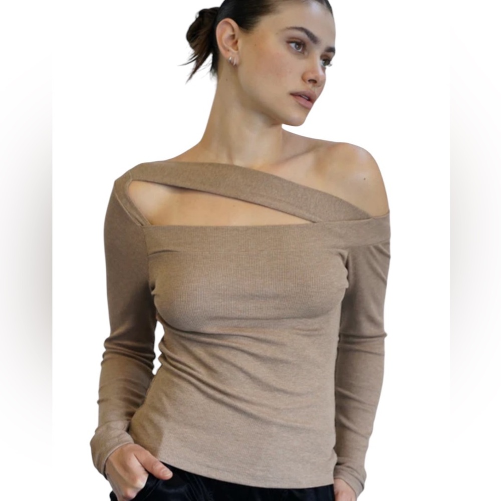 LNA Clothing Women’s Otis Ribbed Top Bodycon Stretch‎ Soft